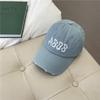 Hat Women's Spring and Summer Versatile Embroidery Ripped Baseball Cap Men's Street Hipster Couple Bent Eaves Soft Top Cap