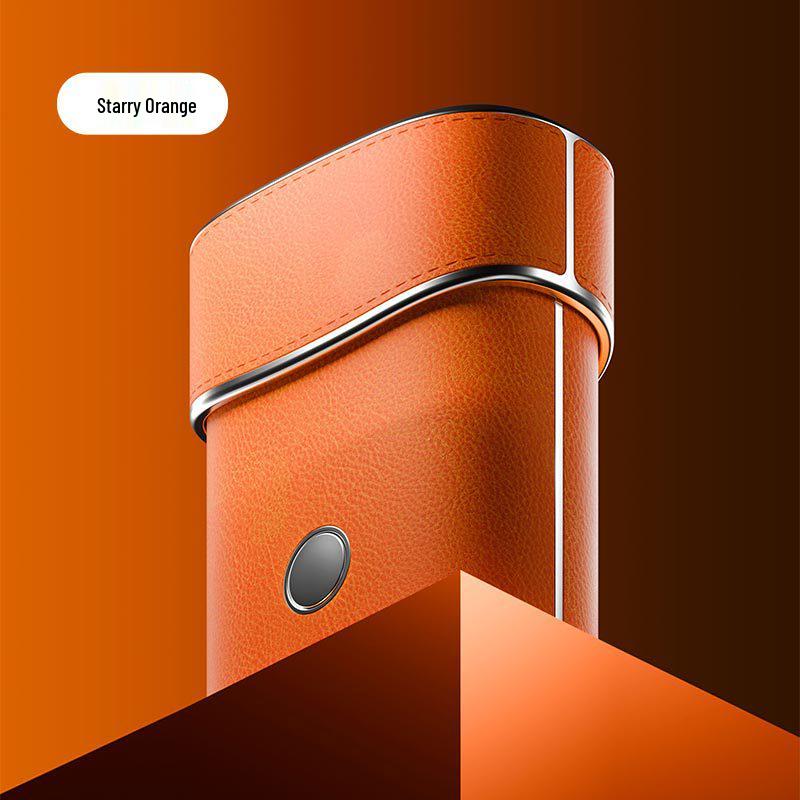 Portable Waterproof Electric Shaver with Leather Case - Men's Gift Set