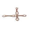 A Pair SBC Oval Port Copper Header Exhaust Gasket Seal for Chevy SB 327 305 350 383 Reusable Exhaust Manifold Gasket Set