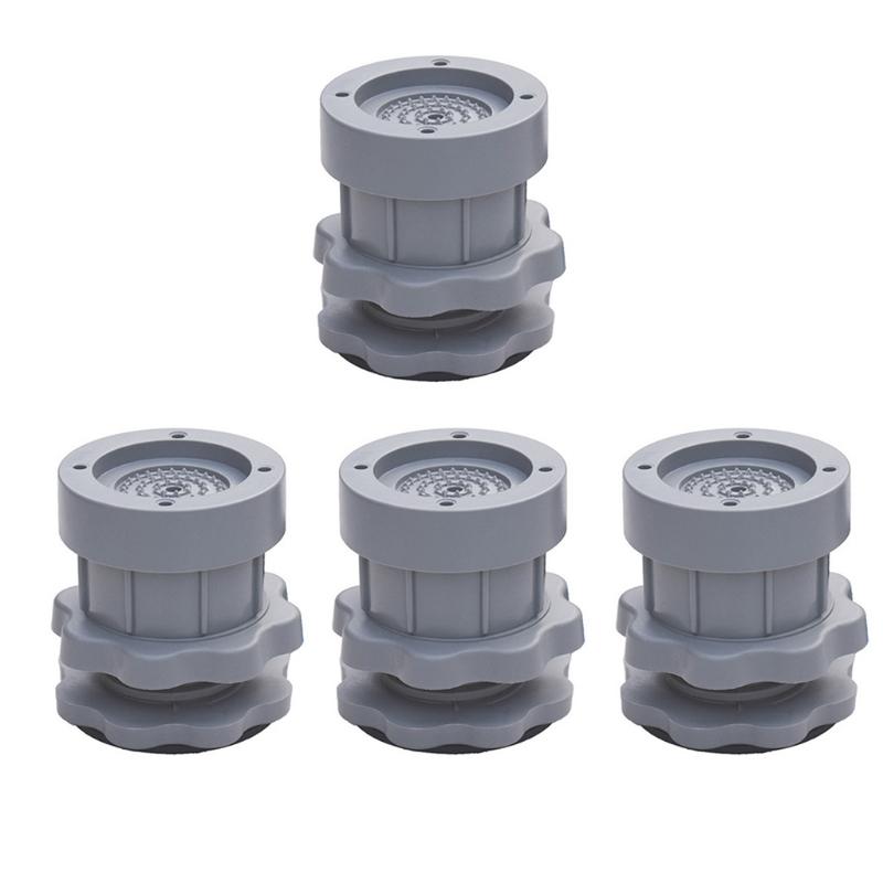 4 Stück Waschmaschinen-Füße Anti-Vibrations-Pads Höhenverstellbar Anti-Rutsch-Pad Bodenschutz Möbelschutz