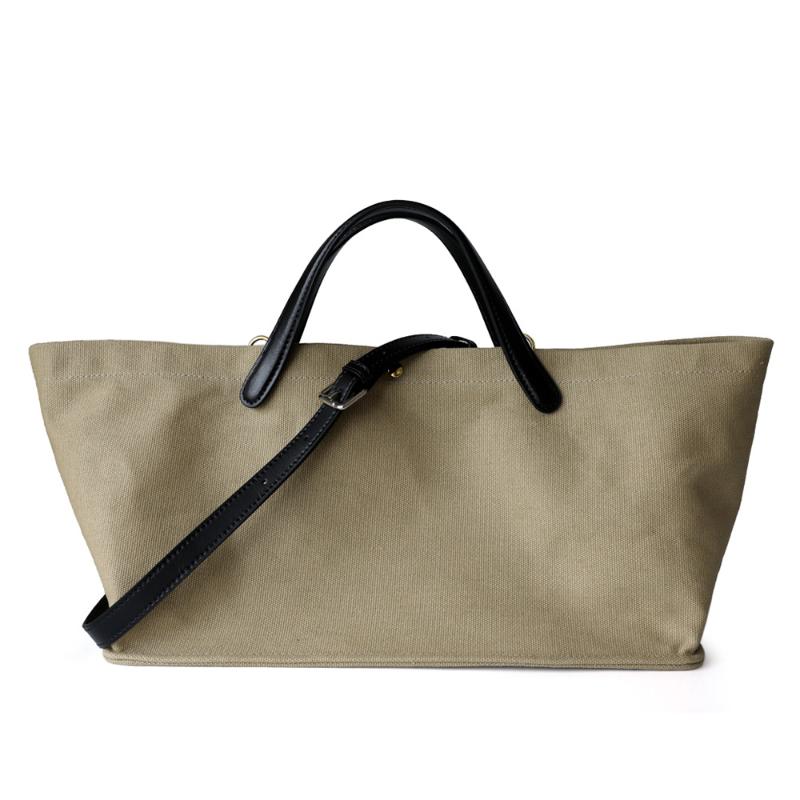 

Women s Canvas Leather Totes Handbag French Style Genuine Leather Niche Crossbody Bag Women s Large Capacity Casual Commuter Bag