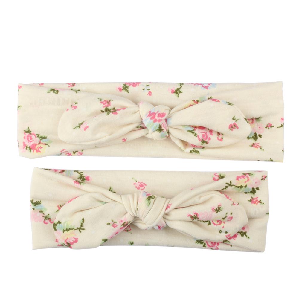 1pcs Orejas De Conejo Recién Nacidas Con Nudo De Flor Arco 1pcs Orejas De Conejo Recién Nacidas Con Nudo De Flor Arco