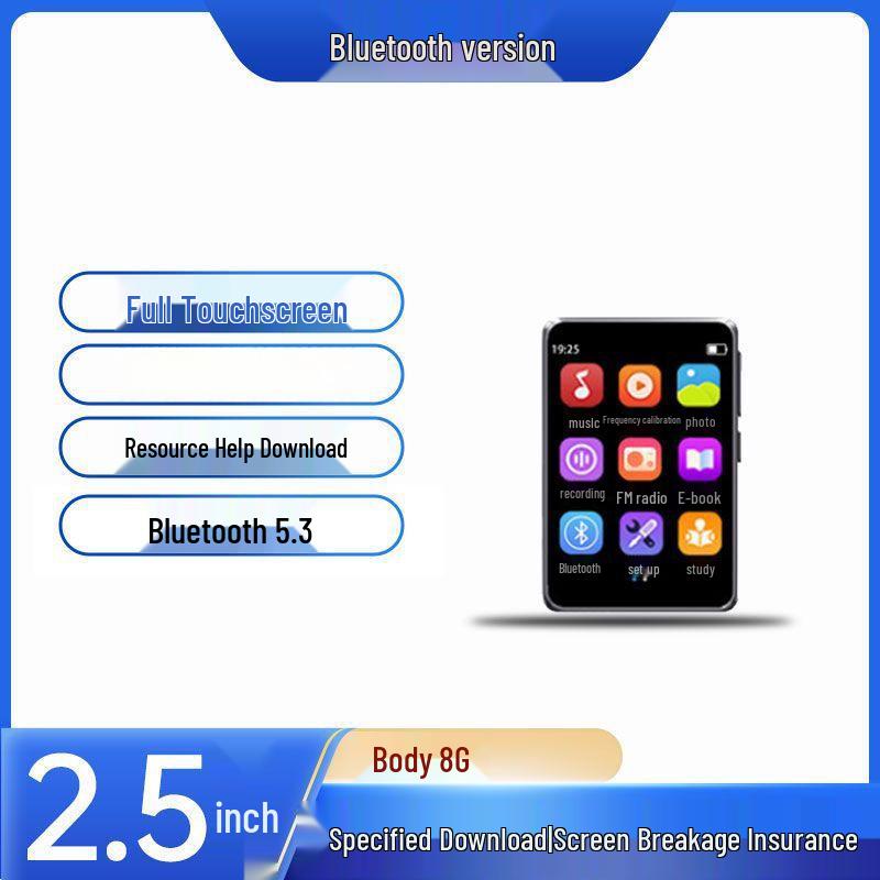 Player MP5 Ultra-Subțire cu Ecran Complet, WiFi și Bluetooth - Versiune Portabilă Compactă pentru Studenți