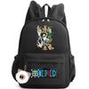 Anime Printed One Piece Backpack Knapsack Kids Boy Girl School Bag Teenager Student Cartoon Bookbag Outdoor Rucksack