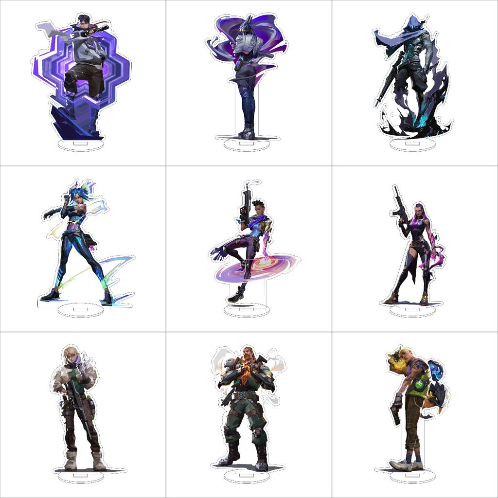 16CM VALORANT Acrylic Stand Model Waylay/Tejo/Clove/Vyse/Deadlock Figure Stand Halloween Gifts