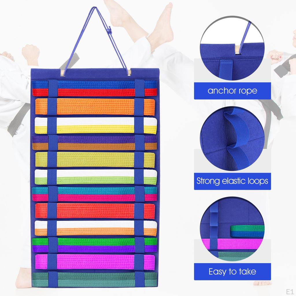 Künstlerischer Gürtelhalter zur Präsentation von Karate- und Taekwondo-Gürteln, Geeignet für Kinder und Erwachsene