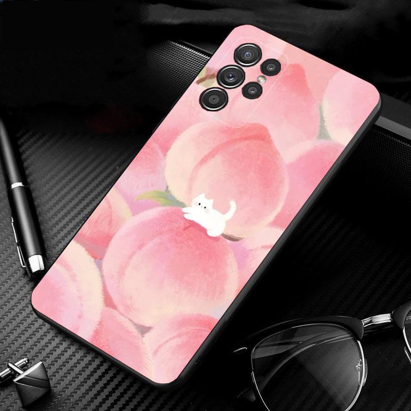Cat Art Aesthetic Phone Case For Samsung Galaxy S26 S25 S24 S23 S22 Ultra S23 S22 S25 Plus S24FE S23FE S26Edge