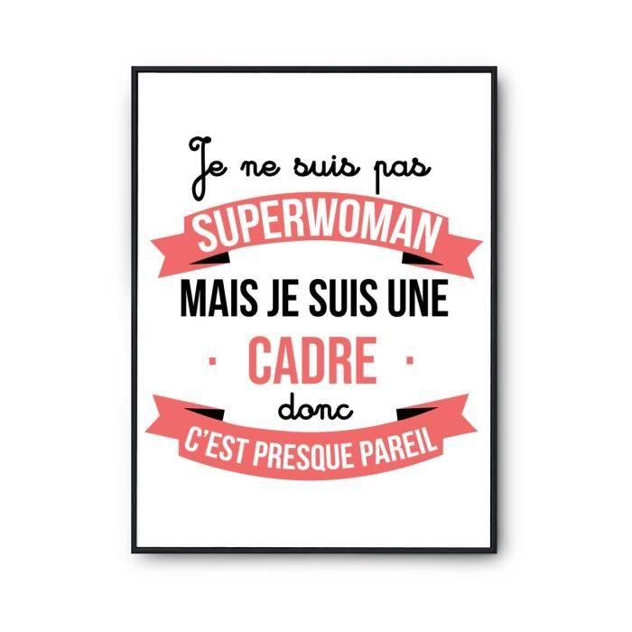 Poster I Am Not Superwoman, I Am an Executive | Poster Job Title Humor for Wall Decoration Premium Paper Quality A4
