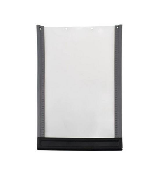 Large PVC Pet Door with Magnetic Closure for Wooden Doors and Fences, Two-Way Access for Dogs