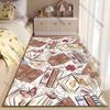 Books flowers butterflies decorative pattern carpet Yoga living room room decor children's crawling mat doormat area rug
