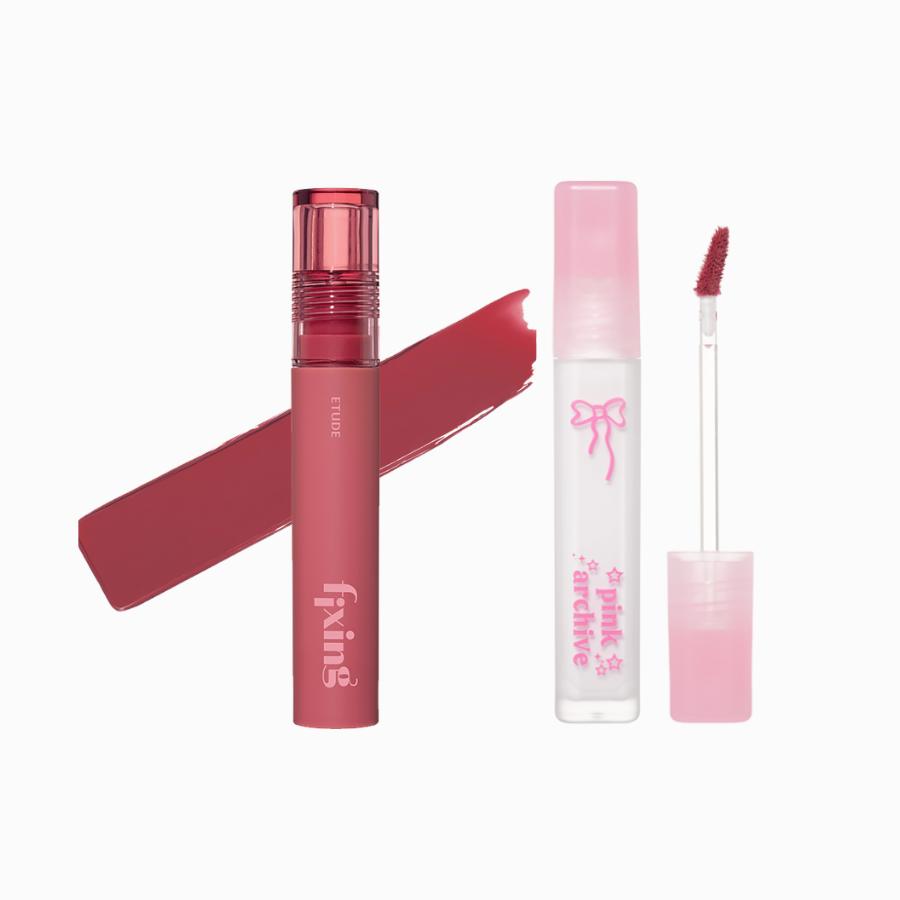 

Etude #PinkArchive Fixing Tint Velvet Winter Strawberry 3.8g + Fixing Tint 4g #PinkArchive + Pink Fig