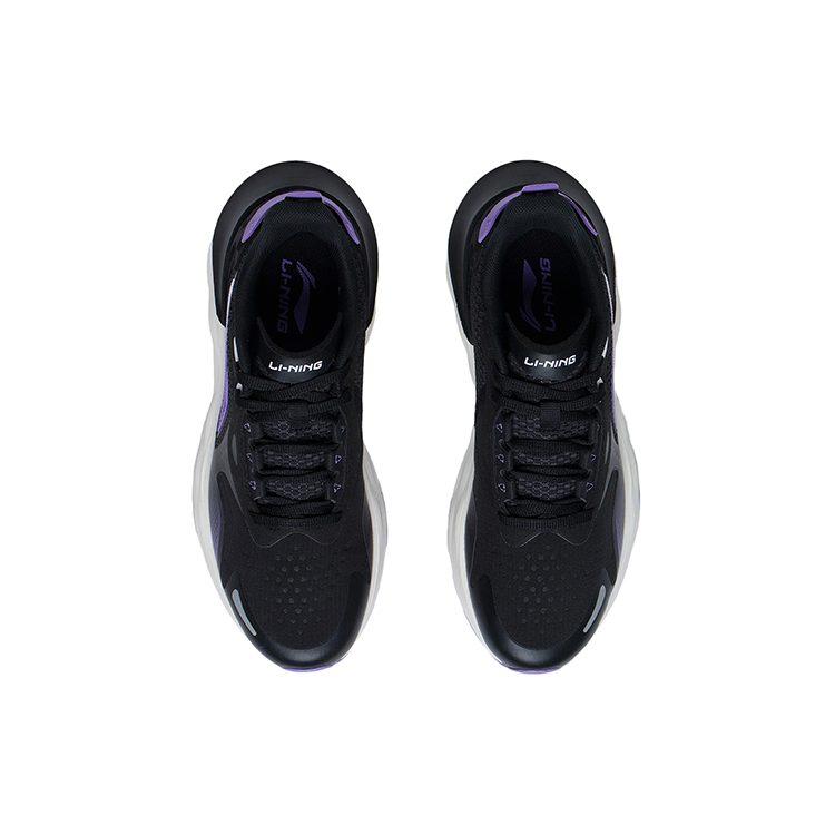 Li Ning Yufeng Reflective Cushioning Rebound Low top Running Shoes Women's Black ARSS014-1