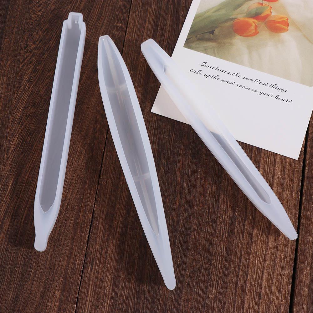 INS Style DIY Ballpoint Pen Mold Transparent DIY Craft Gifts Pen Silicone Mould  Jewelry Casting