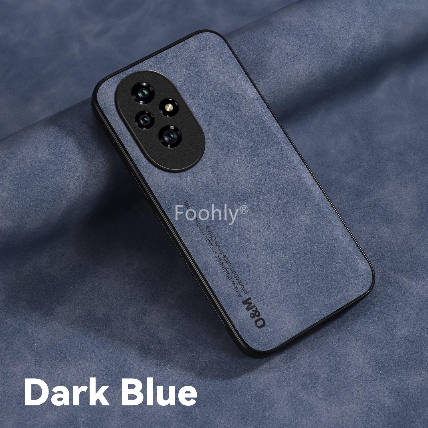 

Противоударный магнитный чехол из нубука для Honor 200 Pro 200 Lite Smart Защитная крышка Задняя накладка Coque Funda Honor 200 Smart синий