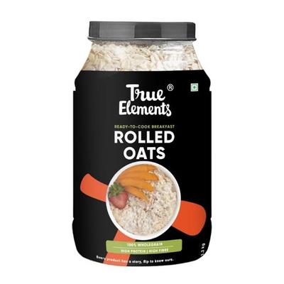 True Elements Rolled Oats 1.2 Kg – Wholegrain, High-Protein Breakfast Oats