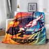 Top Gun Classic Movie Sign 3D Blanket,Soft Throw Blanket for Home Bedroom Bed Sofa Picnic Travel Office Rest Cover Blanket Kids