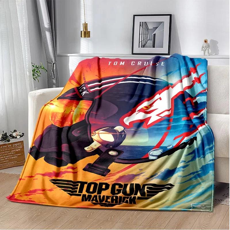 Top Gun Classic Movie Sign 3D Blanket,Soft Throw Blanket for Home Bedroom Bed Sofa Picnic Travel Office Rest Cover Blanket Kids