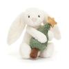 Jelly Lop-Eared Rabbit Plush Toy – Floral Cloth Doll, Christmas Gift for Girls