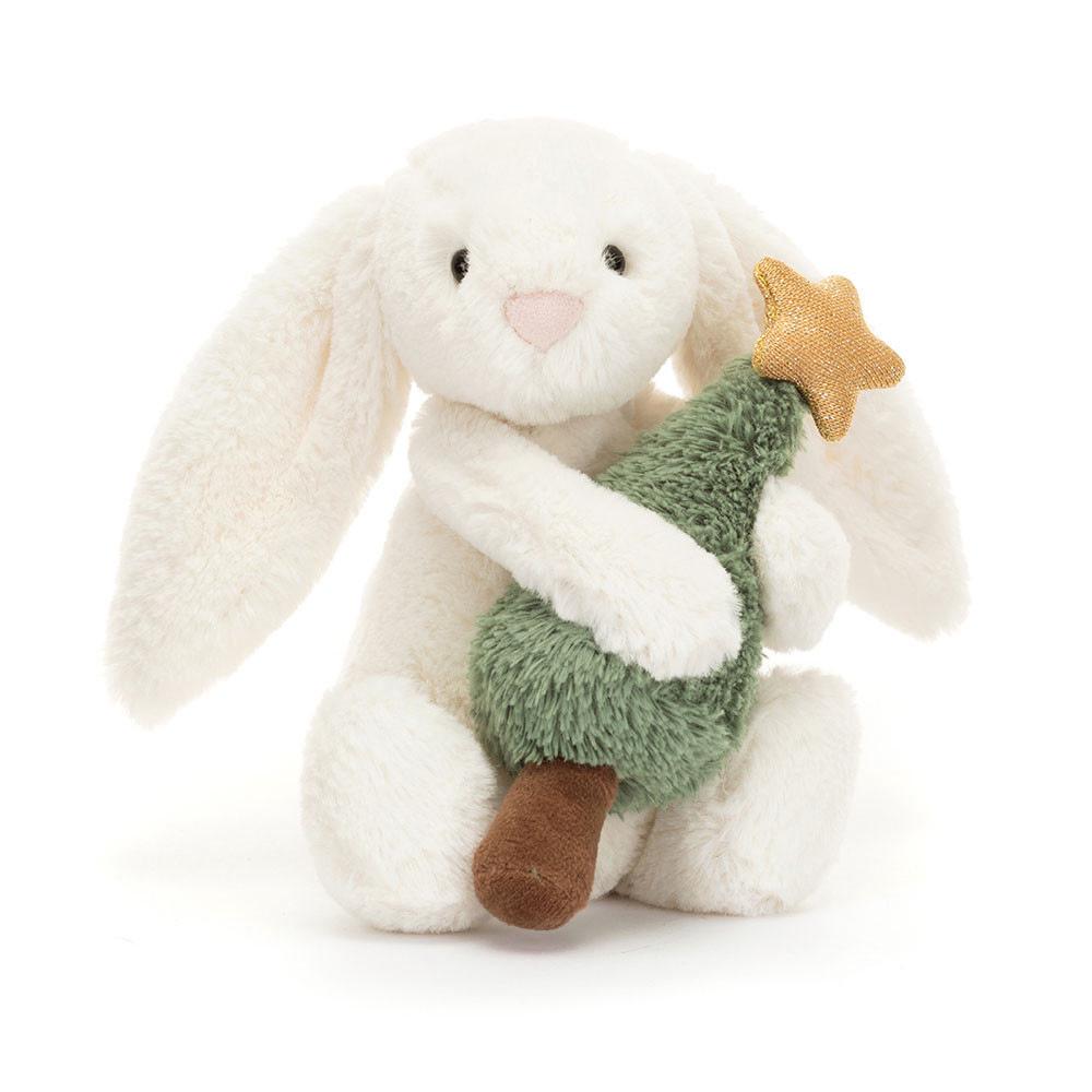Jelly Lop-Eared Rabbit Plush Toy – Floral Cloth Doll, Christmas Gift for Girls