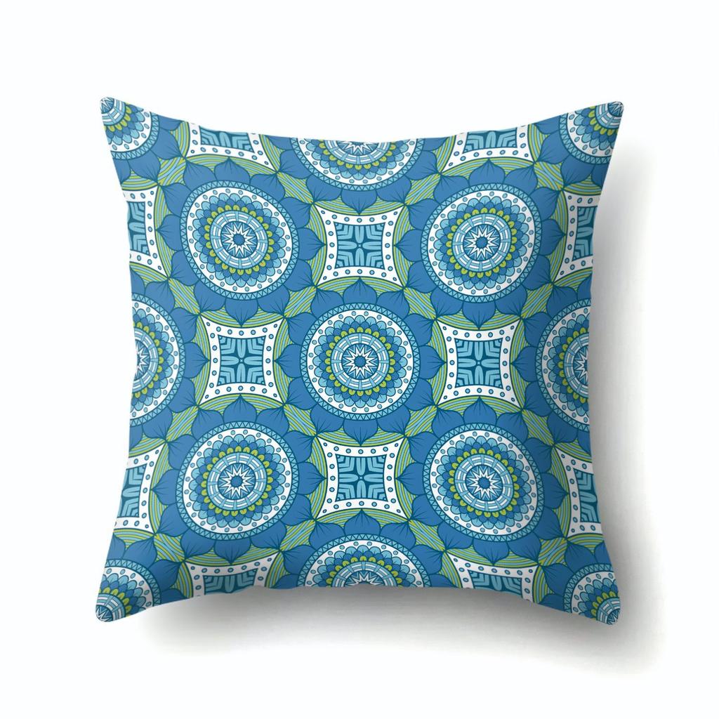Home Decor Geometric Texture Mandala Polyester Pillow Case Core-free