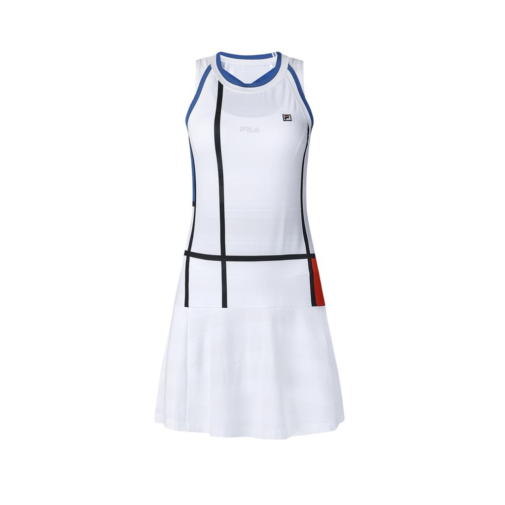 New FILA Sleeveless Dresses Women's White A11W423311FWT
