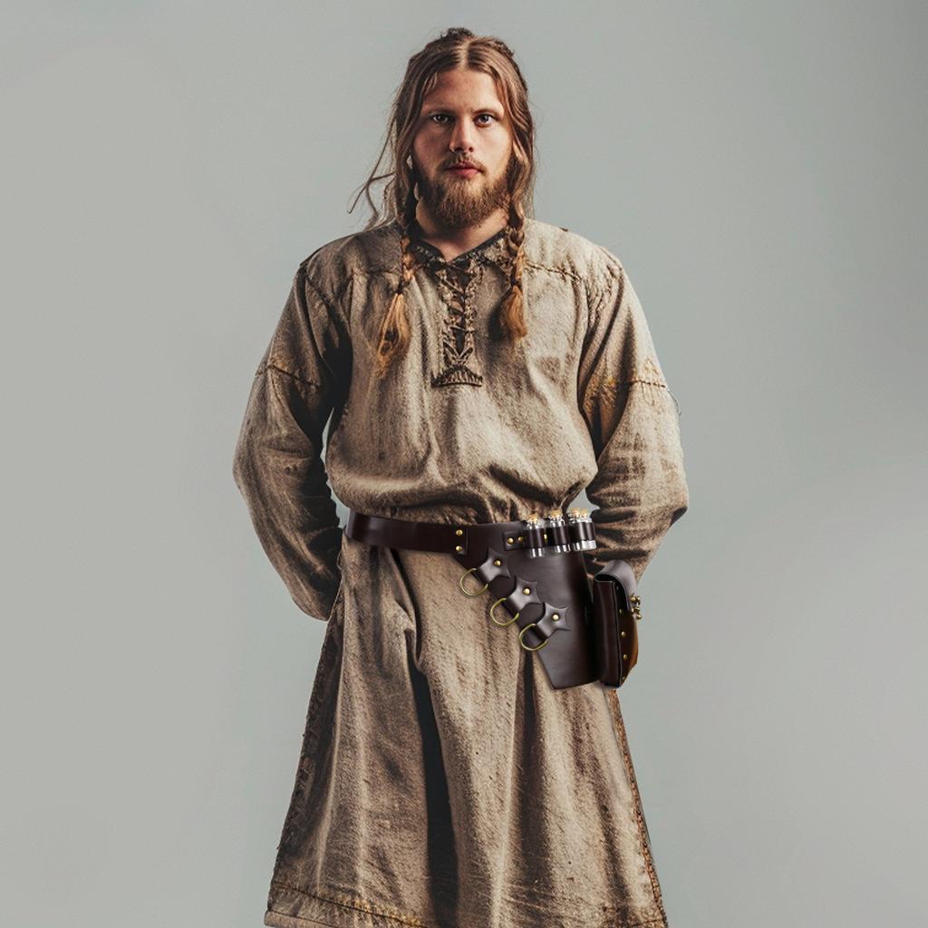 Medieval Alchemy Bottle Fanny Pack Multipurpose Belt Viking Vintage Halloween Cosplay Dress Up Props