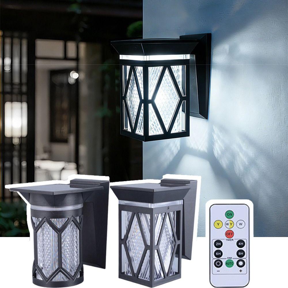 IP54 Rating Solar Wall Lights Waterproof Intelligent Wall Sconce Decorative LED Solar Lamp Patio