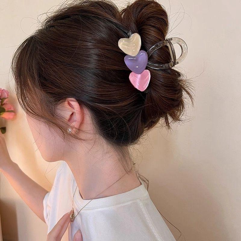 Elegant Large Hair Claw Clip for Thick Hair - High-End Korean Updo Shark Clip