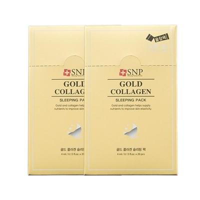 Gold Collagen Sleeping Pack (Stick Type) 4ml X 20ea X 2ea (Total 80ml) - Intensive Overnight Firming & Nutrient-Rich Rejuvenating Mask