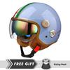 Men Women Retro Semi-open Helmets DOT ECE Open Face Helmets Motorcycle Accessories Cascos Para Motos 3/4 Open Half Helmet