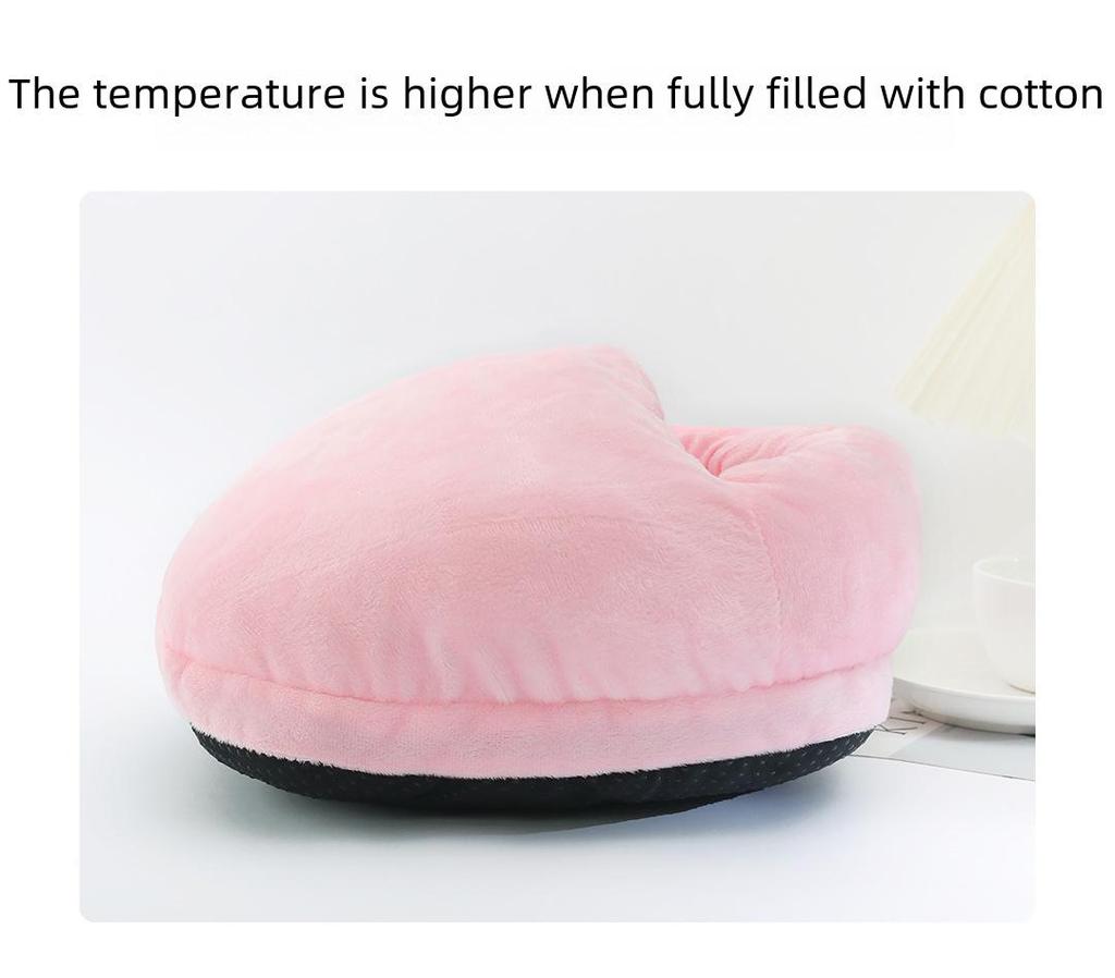 Chauffe-pieds en peluche alimenté par USB: Chauffage électrique simple et confortable pour l'hiver