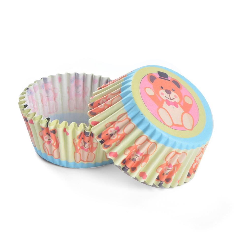 100PCS/set Shape Liner Box Cake Baking Muffin Paper Cup Party Tray Mold Decoration Rainbow Cupcakes of Any Color