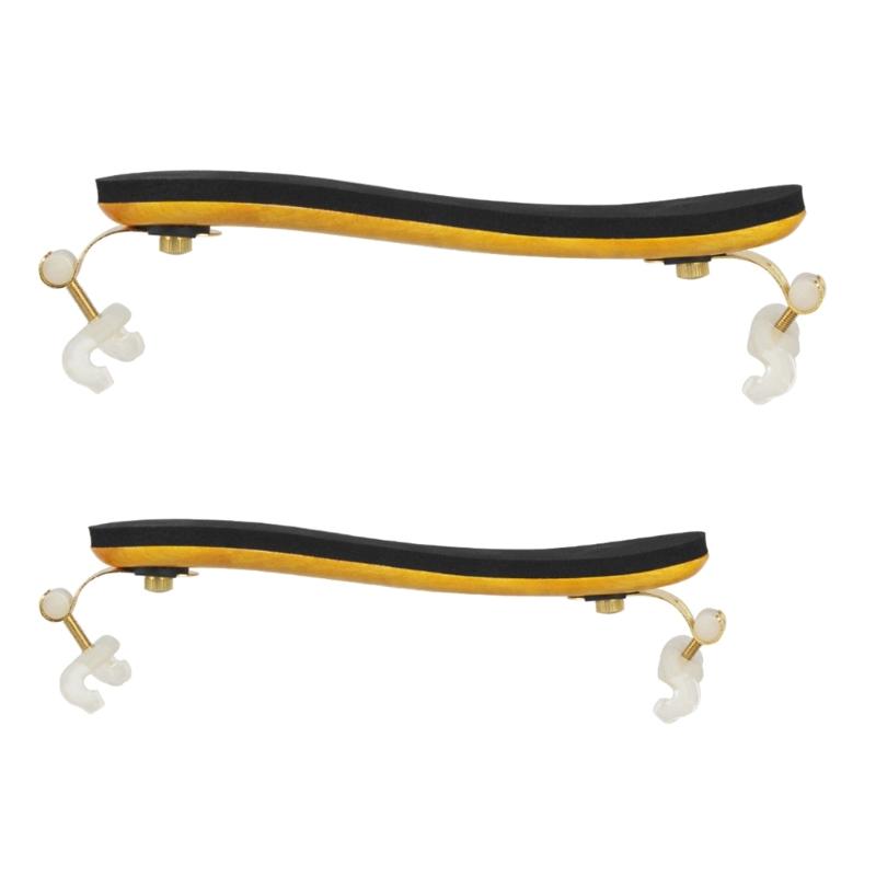 Violin Shoulder Rest for 1/2-4/4 Size, Collapsible and Height Adjustable Feet