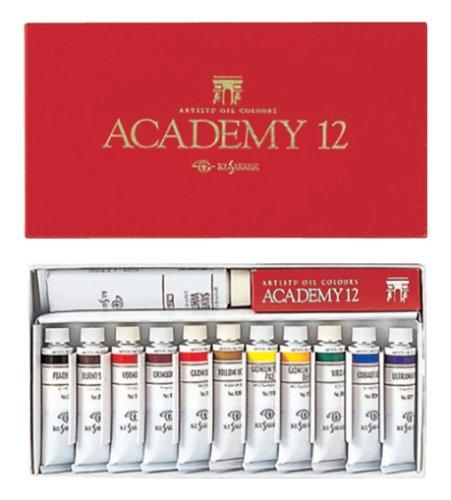 KUSAKABE Professional Oil Paint Set, 12 Colors, Academy 12, 20ml