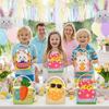 6pcs Egg Rabbit Carrot Easter Bunny Candy Boxes Cartoon Candy Gift Bag Packaging Boxes  Kids Favors