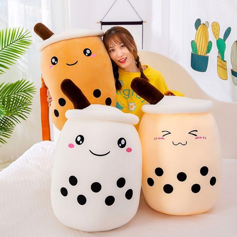 24355070cm Bubble Tea Boba Cup Soft Stuffed Plush Pillow Cushion Kawaii Cute