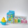 Kikiyu Carbonated Bath Bomb 30g X 3 Types + Duck Captain's Great Adventure Set, 225g, 1 Set