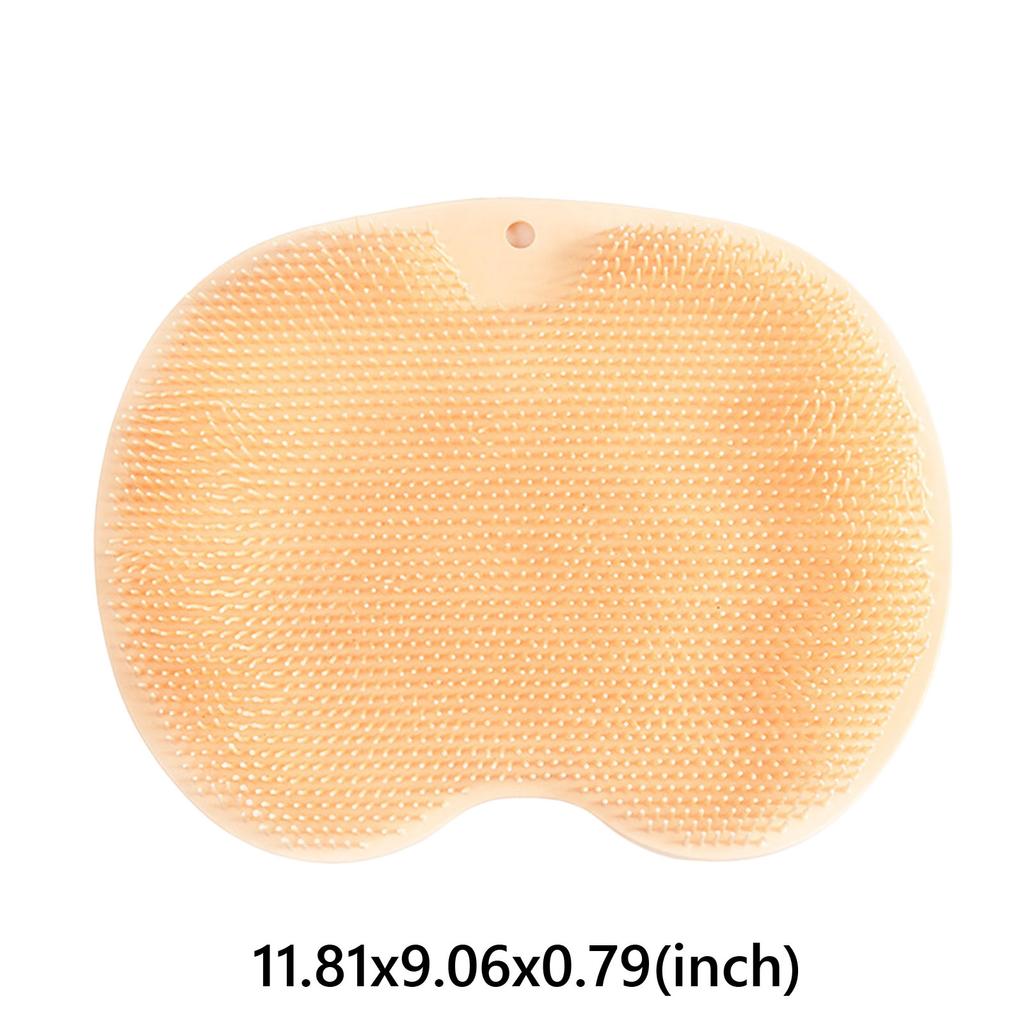 Silicone Massage Foot Cleaner Pad with Suction Cups Multi-Surface Silicone Bath Mat 11.81x9.06inch for Exfoliating Massaging