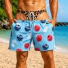 2026 Funny 3D Hairy Butt Print Men’s Beach Shorts Elastic Drawstring Novelty Swim Trunks Quick Dry Pool Party Vacation