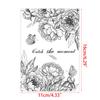 Exquisite Flower Stamper Transparent Silicone Stamps Decorative Stencil for Greeting Card Making Scrapbooking Decoration