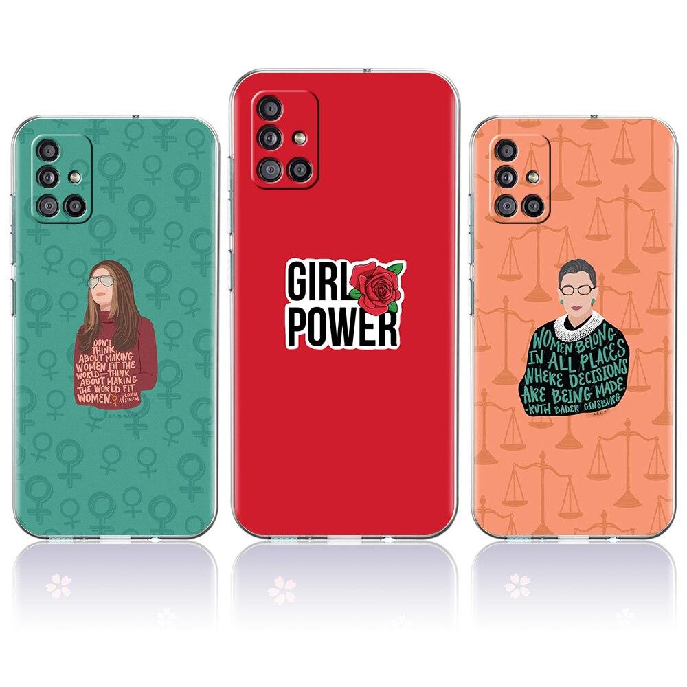 Feministische Feminismus-Telefonhülle für Samsung Galaxy A51 A71 A21S A12 A11 A31 A41 A52 A32 5G A72 A01 A02S Silikon Klar Soft Cover