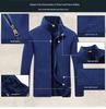 Men's Thick Velvet Fleece Stand-Up Collar Cardigan Jacket