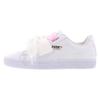 Basket Heart Patent Junior White Lace Up 'White Pink' Kids' 364817-02