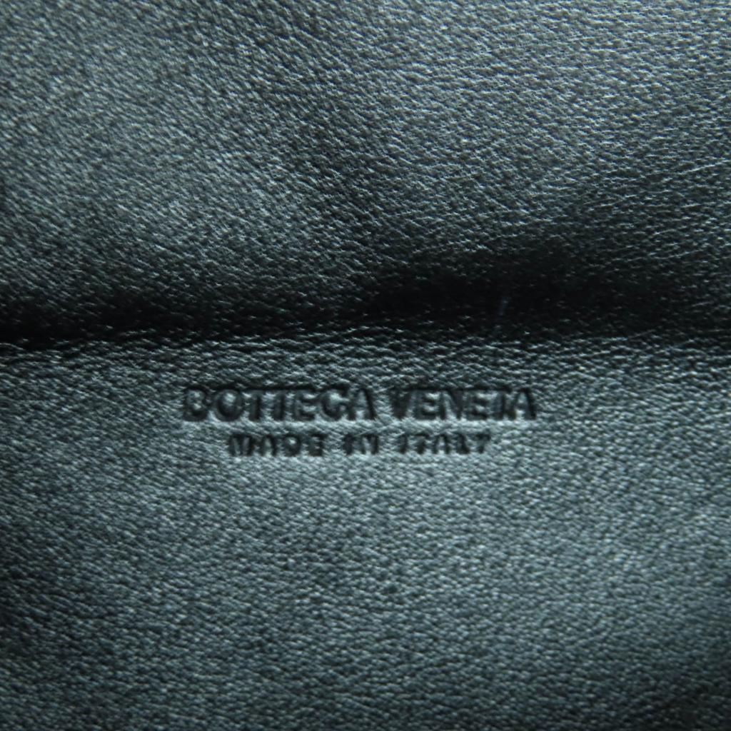 Excellent BOTTEGAVENETA Sling bag The Chain Pouch black lambskin Leather 651445 Used