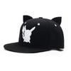 Men's and Women's Hip-hop Hats Cute Little Devil Baseball Cap Subculture Cartoon Personality Ears Peaked Cap