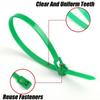 100pcs Reusable Bundle Belt Nylon Strapping Tape Household Goods Cable Ties  Office