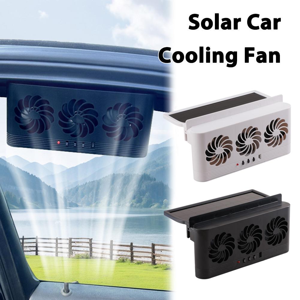 Car Fan Usb Charging Solar Powered Fan Car Cooler Frontrear Window Radiator Exhaust Fan Auto Air Vent Fan Ventilation Radiator
