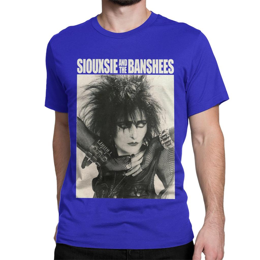 Siouxsie Sioux Music Rock Band T Shirt for Men Women Cotton Vintage T-Shirt Siouxsie And The Banshees Tees Short Sleeve Clothes
