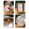 Stainless Steel Kitchen Steam Basket Pressure Cooker Anti-Scald Steamer Multi-Function Fruit Cleaning Basket Accessories