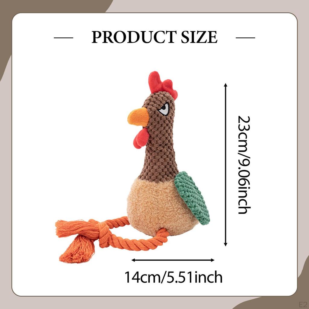 Squeaky Chewable Dog Toy, Sturdy And Bite-resistant, Interactive Fun, for . Chicken.